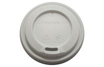 White Compostable Lids To Fit 4oz Cup