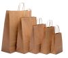 Small Brown Kraft Twist Handle Carrier Bags