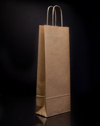 50x Brown Paper Bag with Twisted Handle Perfect For Shops Boutiques Carrier  Bag 3629311413940